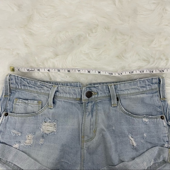 Sass & Bide Jean Shorts, Light Wash, Distressed Denim, Size 26 - Picture 3 of 7